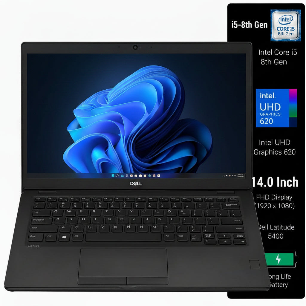 Refurbished Dell Latitude 5400 i5 8th Gen 14 Inch Windows 11