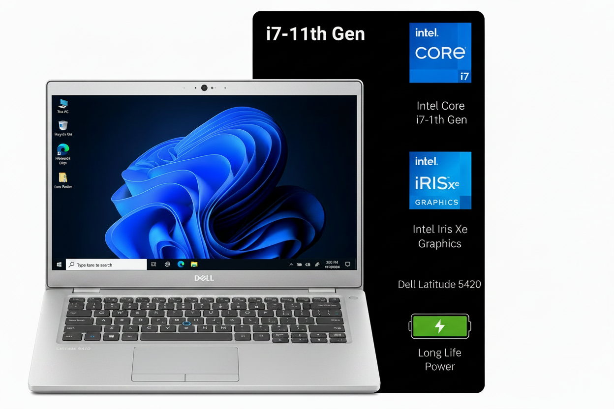 Refurbished Dell Latitude 5420 i7 11th Gen 14″ FHD – EzyRefurb