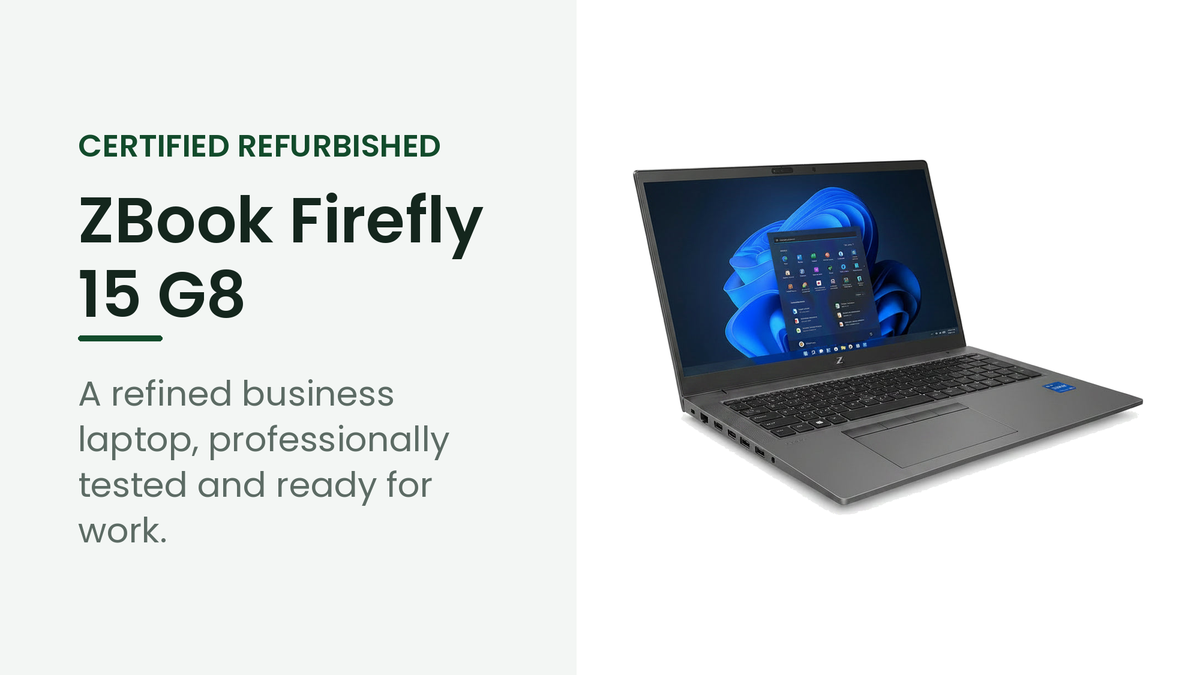 HP ZBook Firefly 15 G8 refurbished business laptop