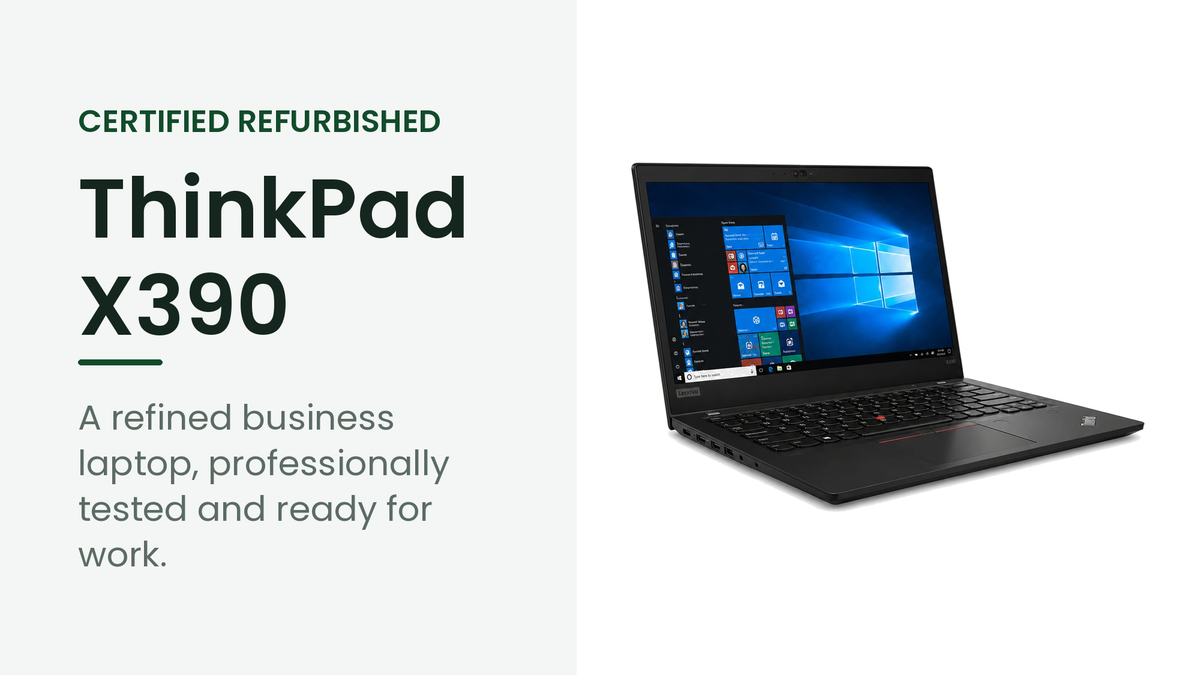 Lenovo ThinkPad X390 refurbished business laptop