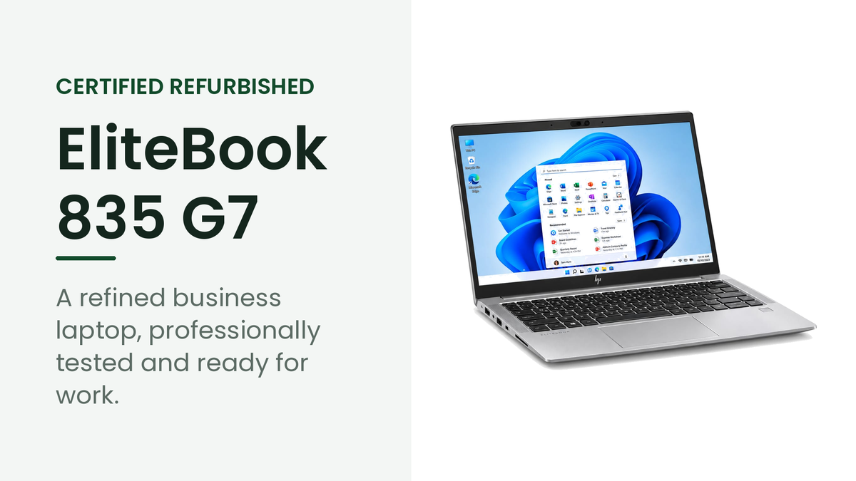 HP EliteBook 835 G7 refurbished business laptop