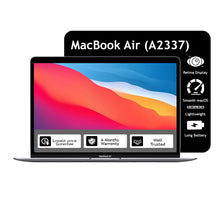 Refurbished Apple MacBook Air A2337 Laptop: Apple M1 chip, 13.3-inch/33.74 cm Retina Display, 8GB RAM, 256GB SSD