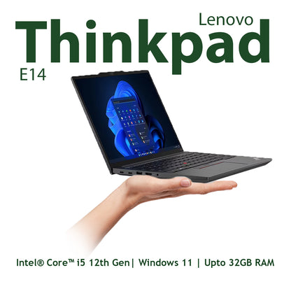 Lenovo ThinkPad E14 I5 12th gen 14 inches FHD display Refurbished