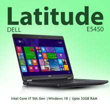 Refurbished Dell Latitude 5450 intel core i7 5th gen 14 inches HD display with MS office