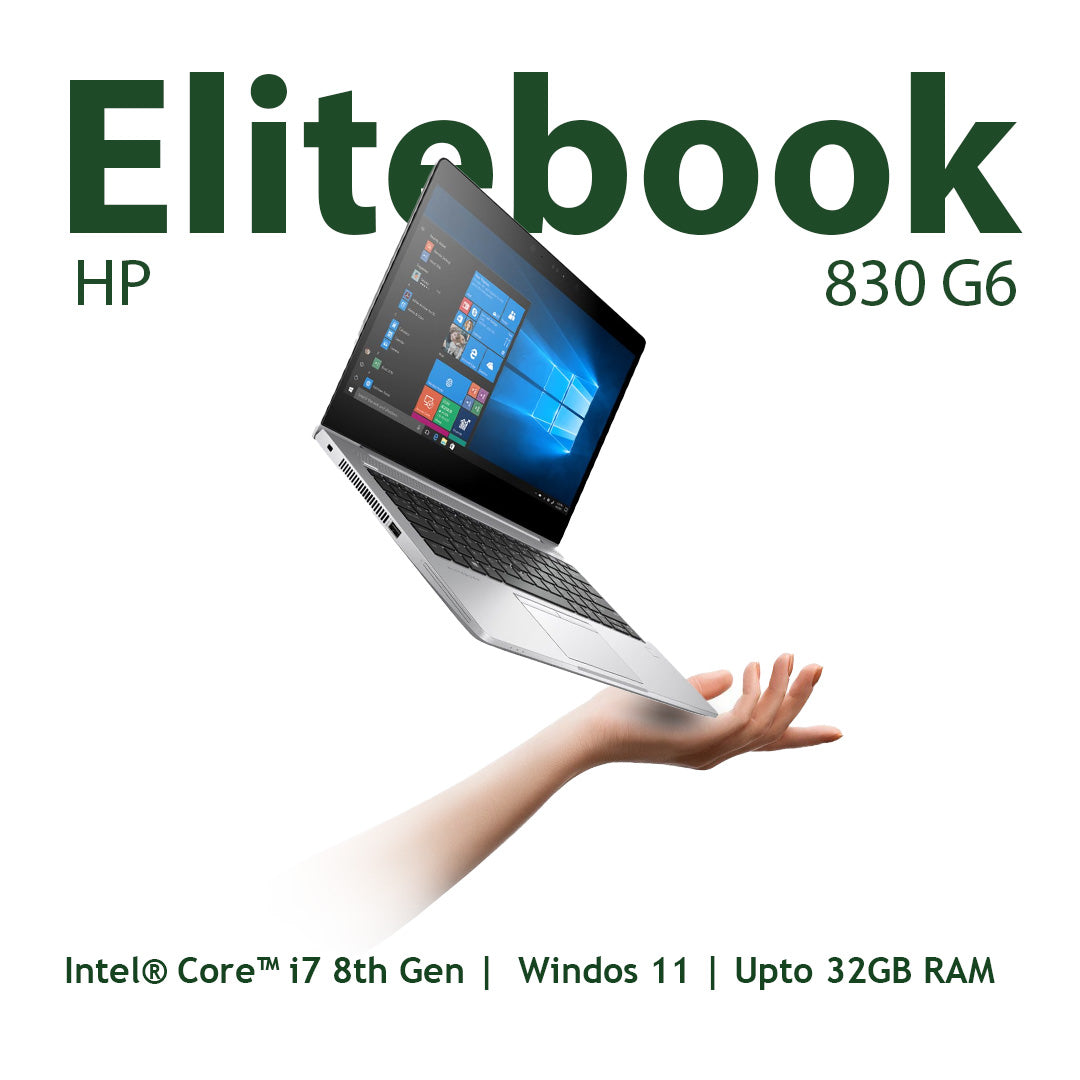 HP Elitebook 830 g6 Intel i7-8th Gen 13.3" FHD Windows 11 Refurbished Laptop