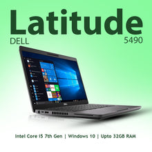 Dell Latitude 5490 Intel i5 7th Gen 14.0" Hd Windows 10 (Refurbished)