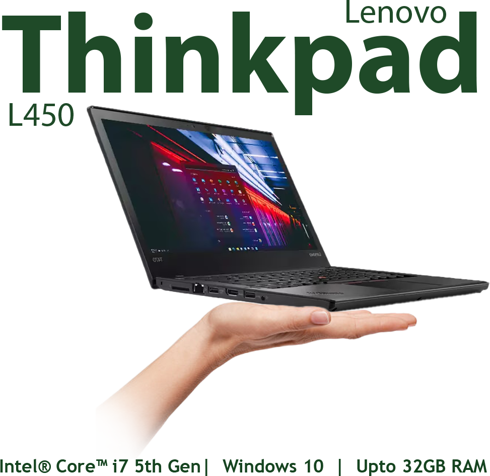 Lenovo ThinkPad L450 i7 5th gen 14 inches HD Display Refurbished
