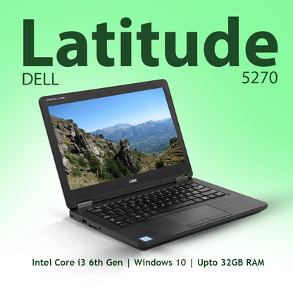 Dell Latitude 5270 Intel core i3 6th gen 12.5 HD display Refurbished