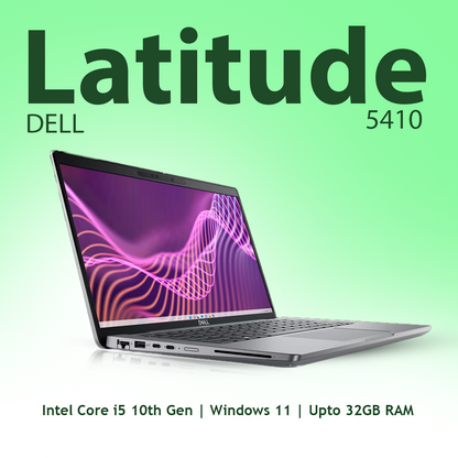 Dell Latitude 5410 Intel Core i5 10th Gen 14" HD Display Refurbished