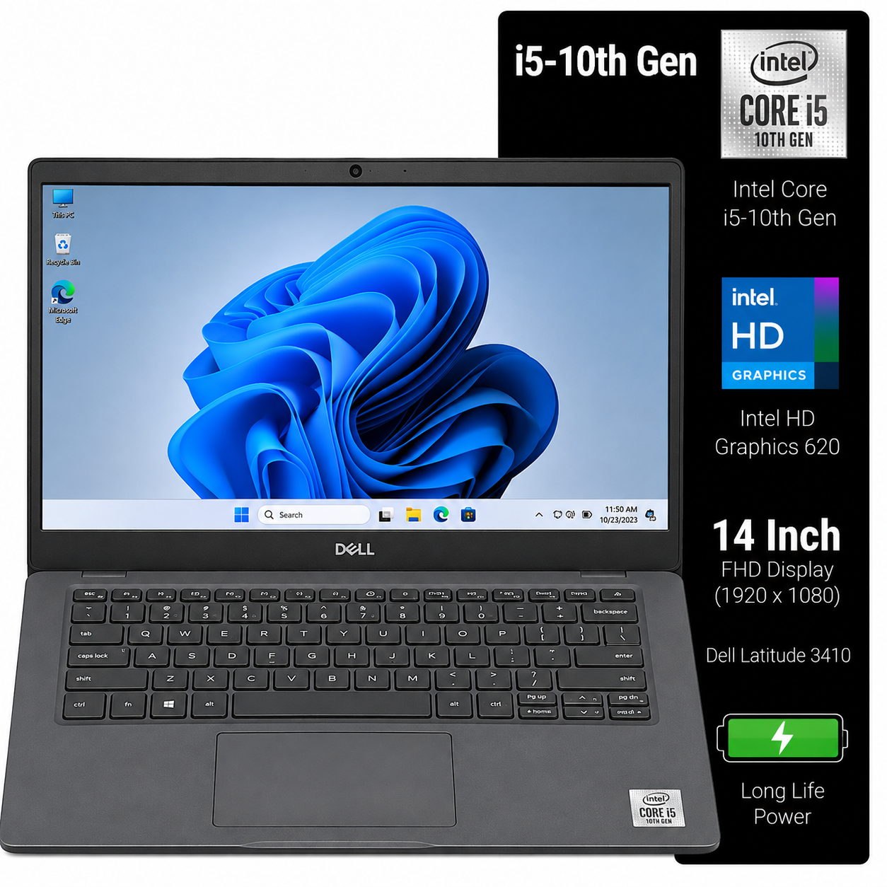 Dell Latitude 3410 Intel Core i5 10th Gen | 14 Inch FHD Windows 11 Refurbished