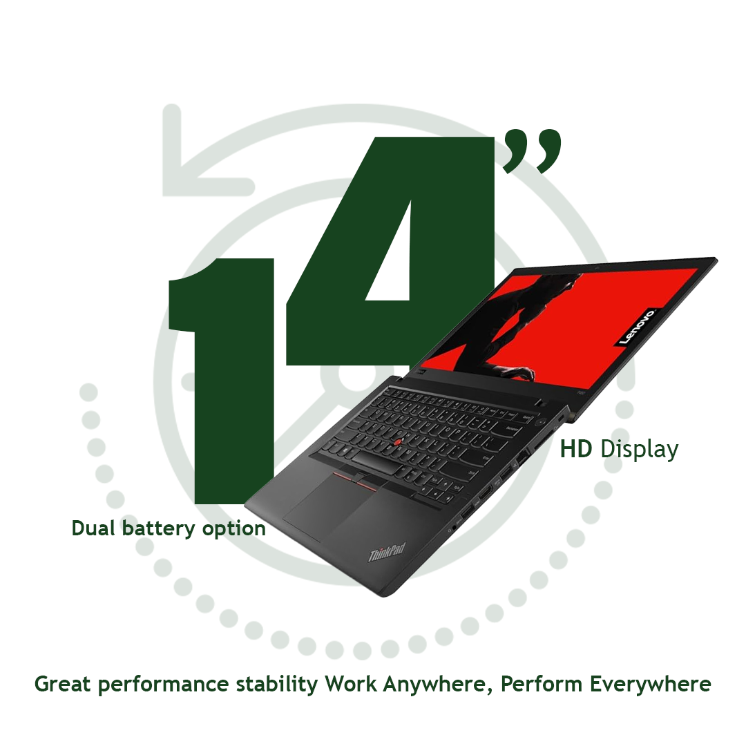Lenovo ThinkPad T480 i7 8th gen HD display Refurbished