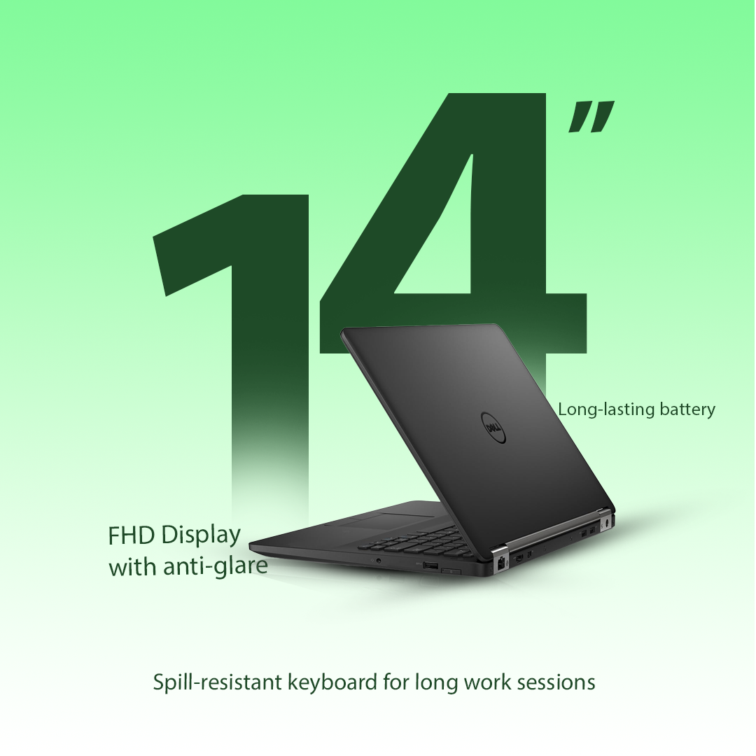 Dell Latitude 7470 Intel core i5 6th gen 14 inches FHD touchscreen display Refurbished