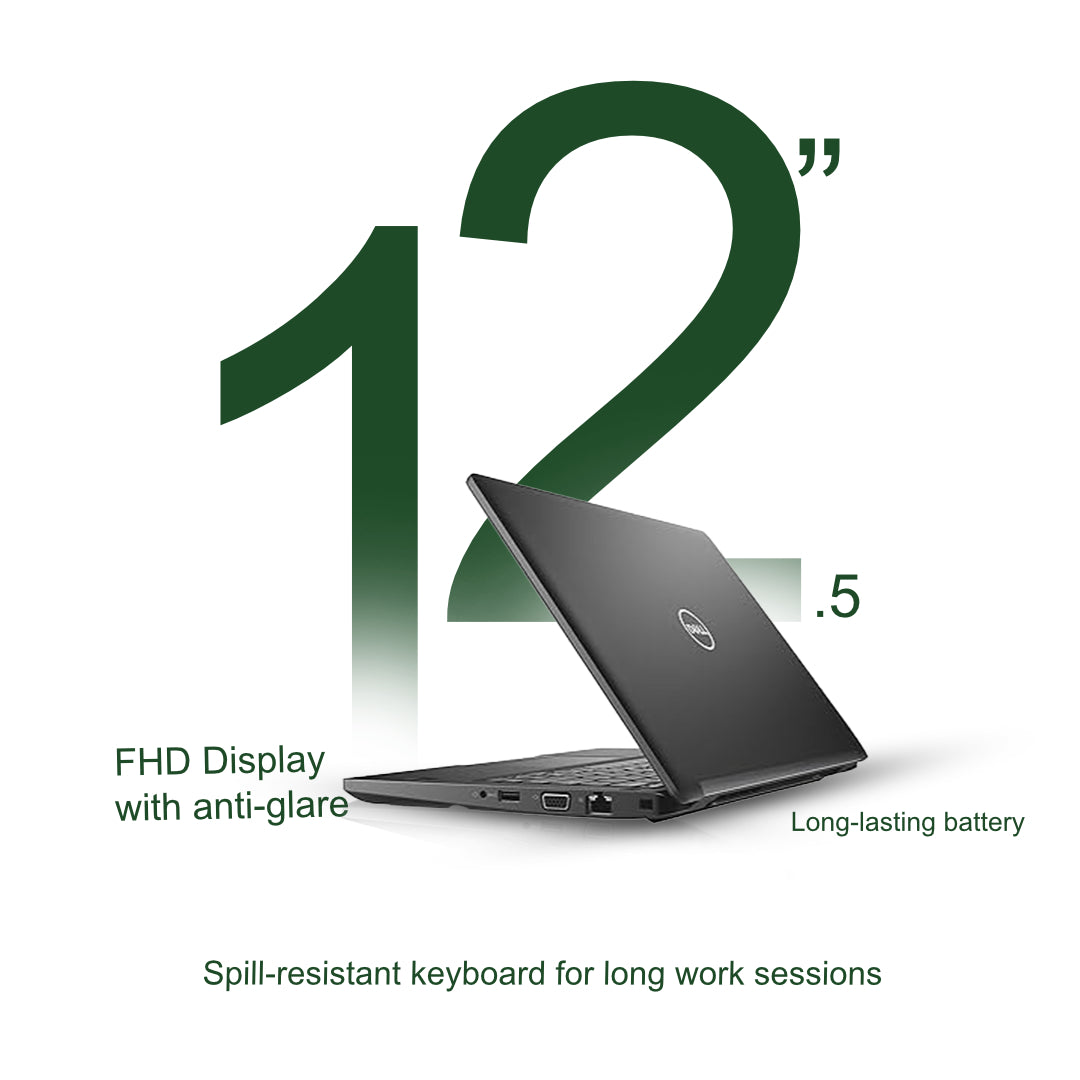 Dell Latitude 7270 Intel Core i7 6th Gen 12.5" HD Touchscreen Display Laptop Refurbished