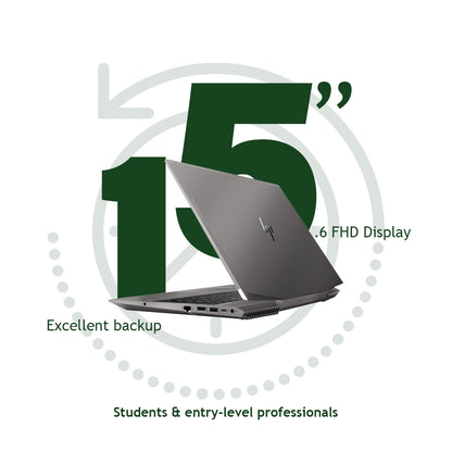 HP Zbook 15 G5 i7 8th gen 15.6 inch FHD display Nvidia Graphics P1000 workstation Laptop Refurbished