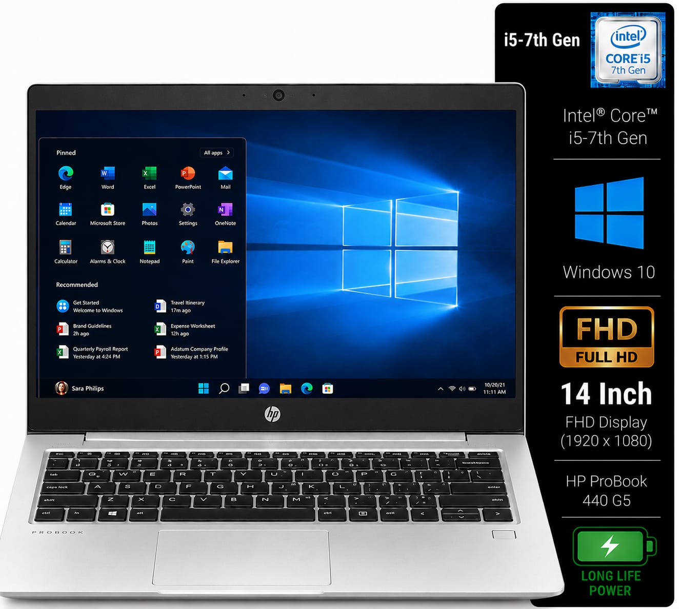 HP ProBook 440 G5 Intel Core i5 7th Gen | 14 Inch FHD Windows 10 Refurbished