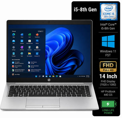 HP ProBook 440 G5 Intel Core i5 8th Gen | 14 Inch FHD Windows 11 Refurbished