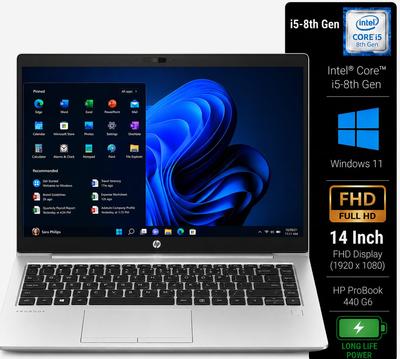HP ProBook 440 G6 Intel Core i5 8th Gen | 14 Inch FHD Windows 11 Refurbished