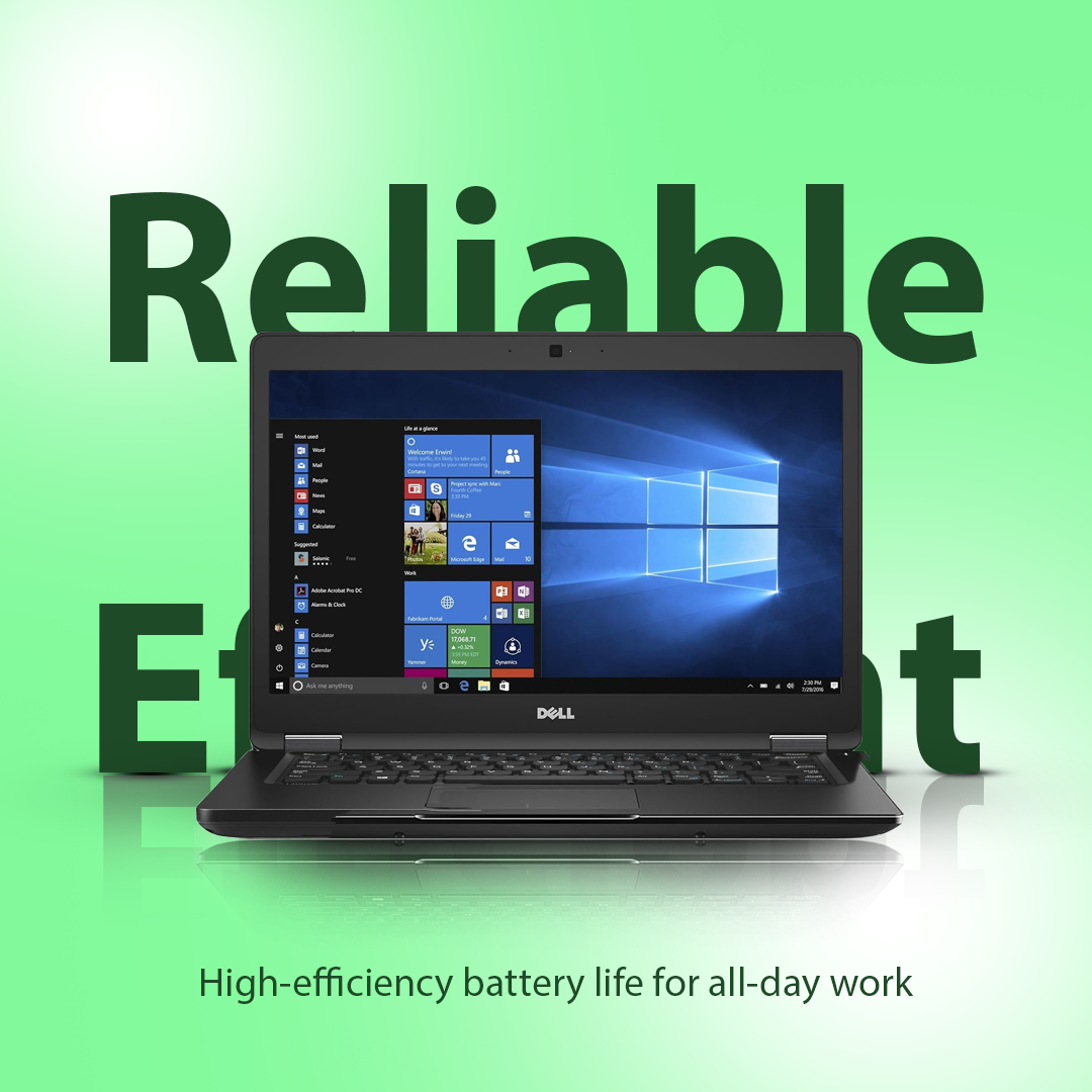Dell Latitude 5480 Intel i5 6th Gen 14 inch HD Windows 10 (Refurbished)