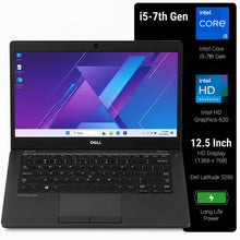Dell Latitude 5290 Intel Core i5 7th Gen | 12.5 Inch HD Windows 10 Refurbished