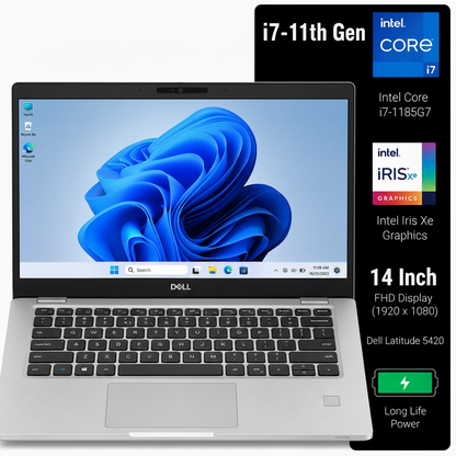 Dell Latitude 5420 Intel Core i7 11th Gen | 14 Inch FHD Windows 11 Refurbished