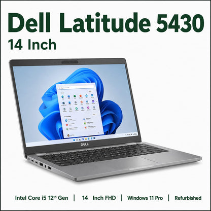 Dell Latitude 5430 intel core i5 12th gen | 14 Inch FHD Windows 11 Refurbished