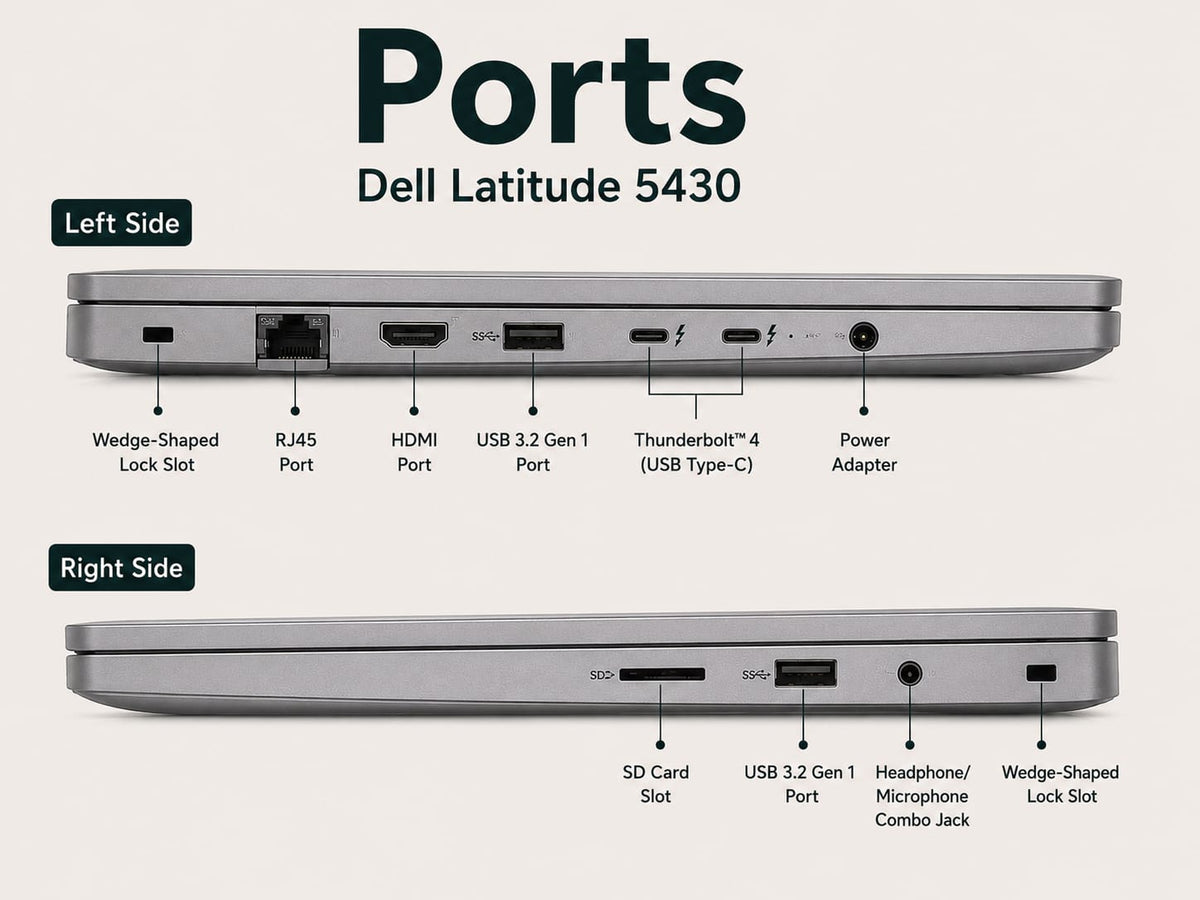 Dell Latitude 5430 intel core i5 12th gen | 14 Inch FHD Windows 11 Refurbished