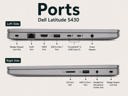 Dell Latitude 5430 intel core i5 12th gen | 14 Inch FHD Windows 11 Refurbished