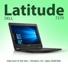 Dell Latitude 7270 Intel Core i5 6th Gen 12.5" HD Touchscreen Display Laptop (Refurbished)