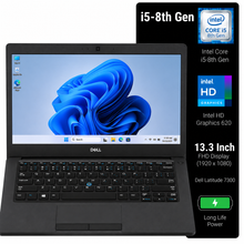 Dell Latitude 7300 Intel Core i5 8th Gen | 13.3 Inch FHD Windows 11 Pro Refurbished