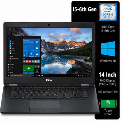 Dell Latitude 7470 Intel Core i5 6th Gen | 14 Inch FHD Touchscreen Windows 10 Refurbished