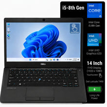 Dell Latitude 7490 Intel Core i5 8th Gen | 14 Inch FHD Touchscreen Windows 11 Refurbished