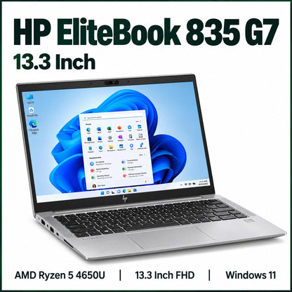 HP EliteBook 835 G7 AMD Ryzen 5 4650U | 13.3 Inch FHD Windows 11 Refurbished