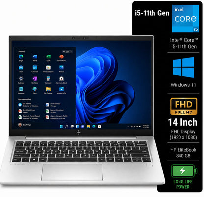 HP EliteBook 840 G8 Intel Core i5 11th Gen | 14 Inch FHD Windows 11 Refurbished