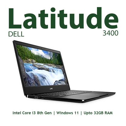 Dell Latitude 3400 intel core i3 8th gen 14 inches display Refurbished