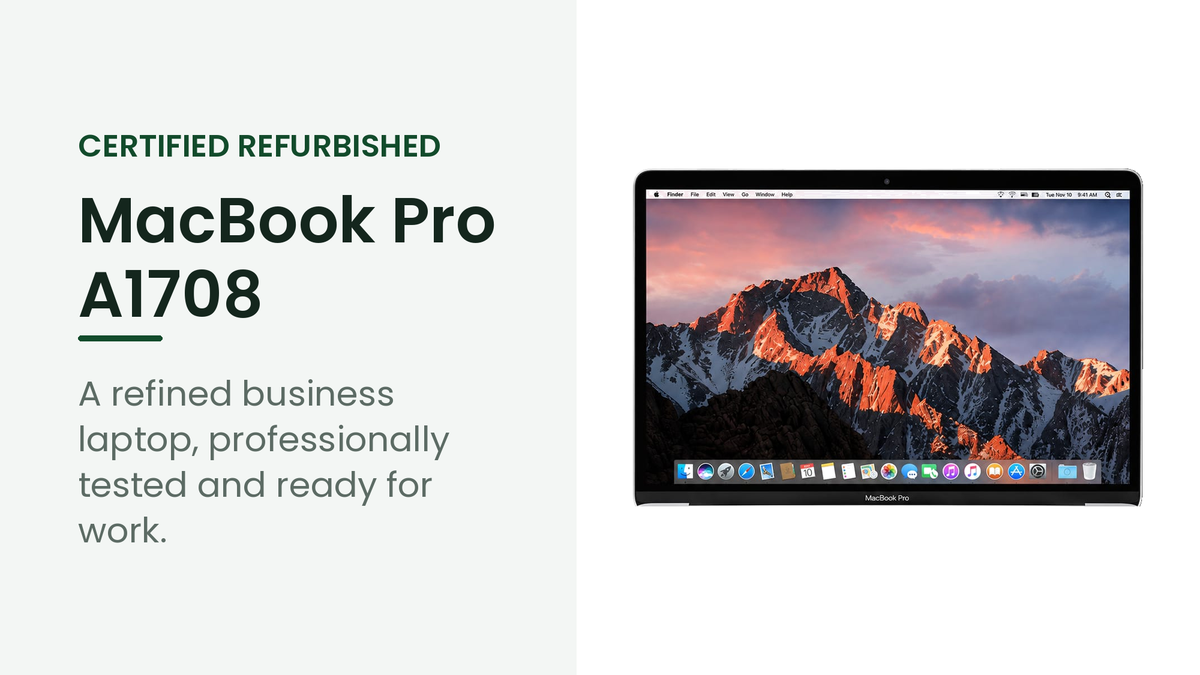 Apple MacBook Pro A1708 refurbished business laptop
