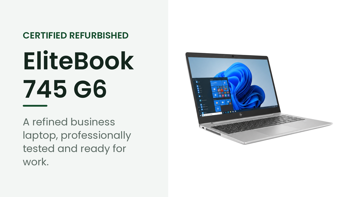 HP EliteBook 745 G6 refurbished business laptop