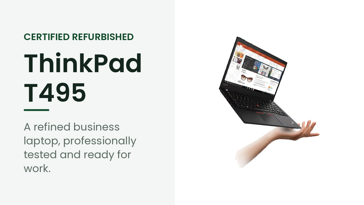 Lenovo ThinkPad T495 refurbished business laptop