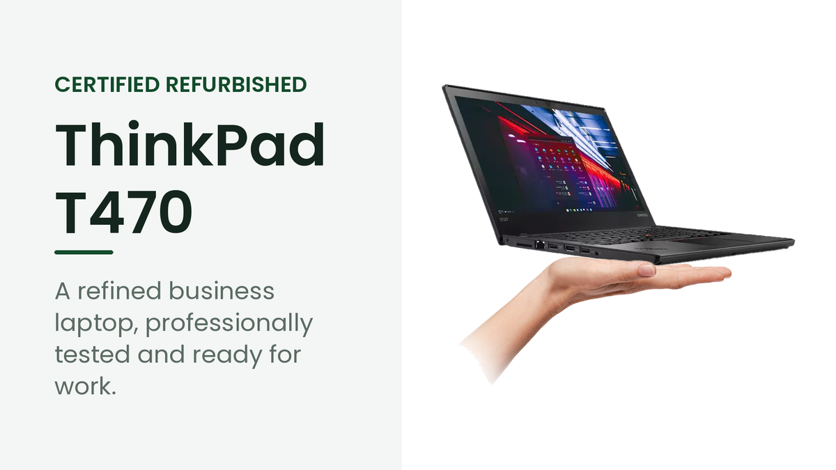 Lenovo ThinkPad T470 refurbished business laptop