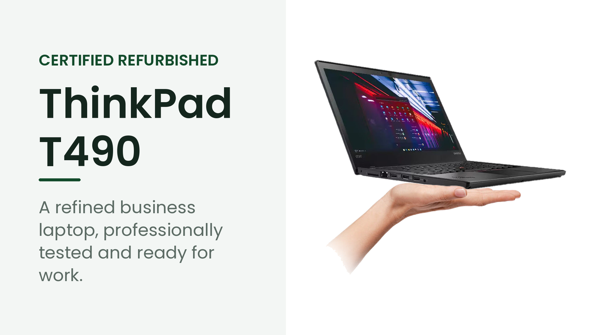 Lenovo ThinkPad T490 refurbished business laptop