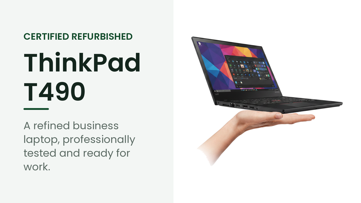 Lenovo ThinkPad T490 refurbished business laptop