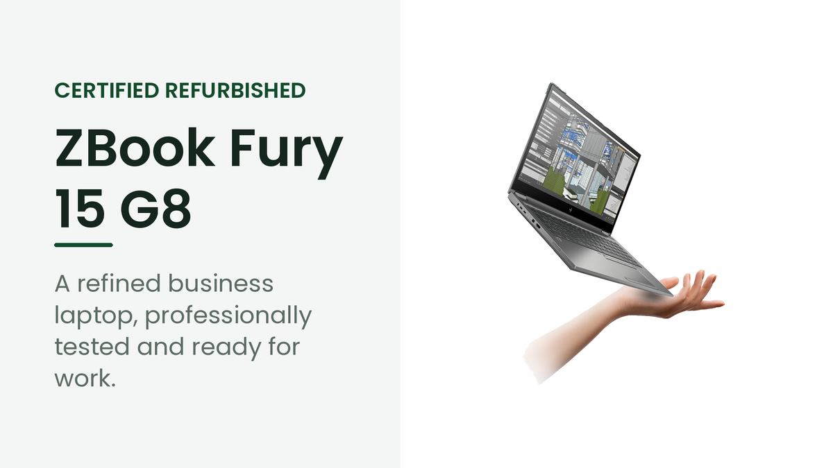 HP ZBook Fury 15 G8 refurbished business laptop