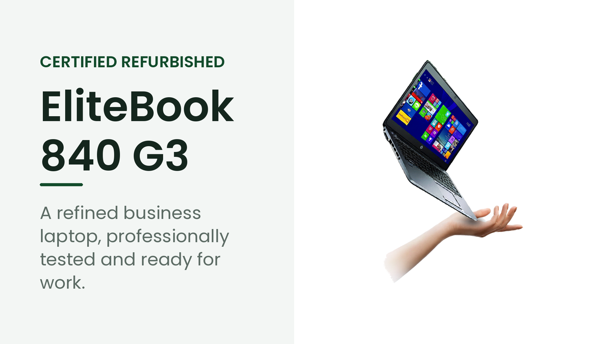 HP EliteBook 840 G3 refurbished business laptop