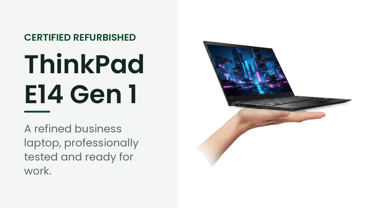 Lenovo ThinkPad E14 Gen 1 refurbished business laptop
