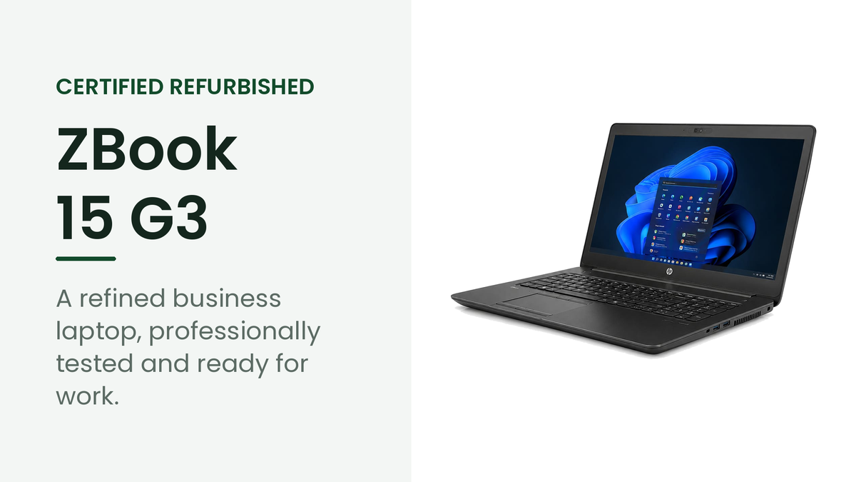HP ZBook 15 G3 refurbished business laptop