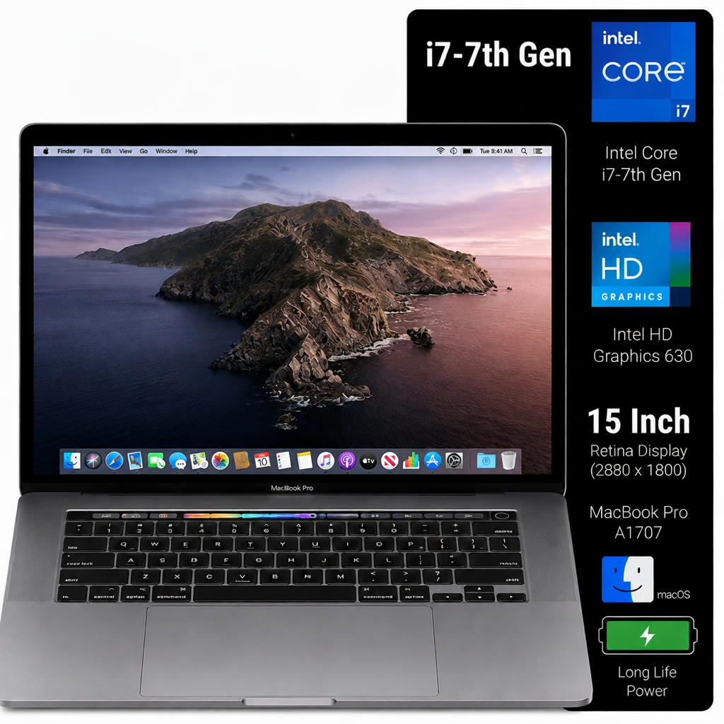 Apple MacBook Pro A1707 Intel Core i7 | 15 Inch Retina Display macOS Refurbished