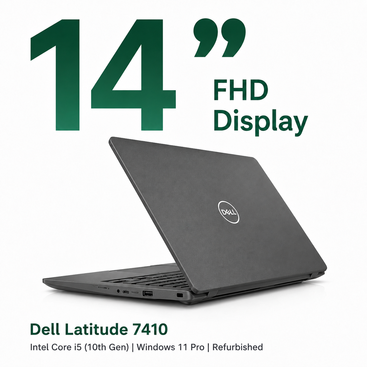 Dell Latitude 7410 intel core i5 10th gen | 14 inch FHD Display Touchscreen Windows 11 Pro Refurbished