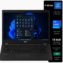 Dell Latitude 5491 Intel Core i7 8th Gen (i7-8850H High Performance H series CPU) | 14 Inch FHD Windows 11 Pro Refurbished