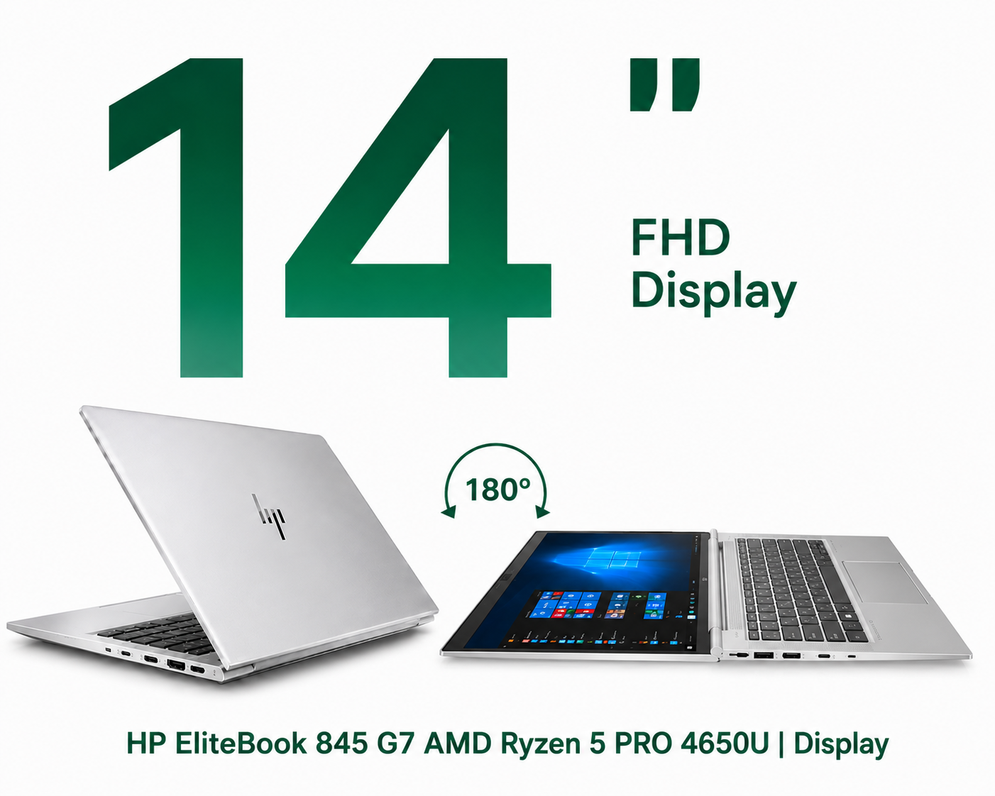 HP EliteBook 845 G7 AMD Ryzen 5 PRO 4650U | 14 Inch FHD Display Windows 11  Refurbished