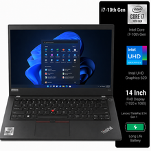Lenovo ThinkPad E14 Gen 1 Intel Core i7 10th Gen | 14 Inch FHD Windows 11 Refurbished