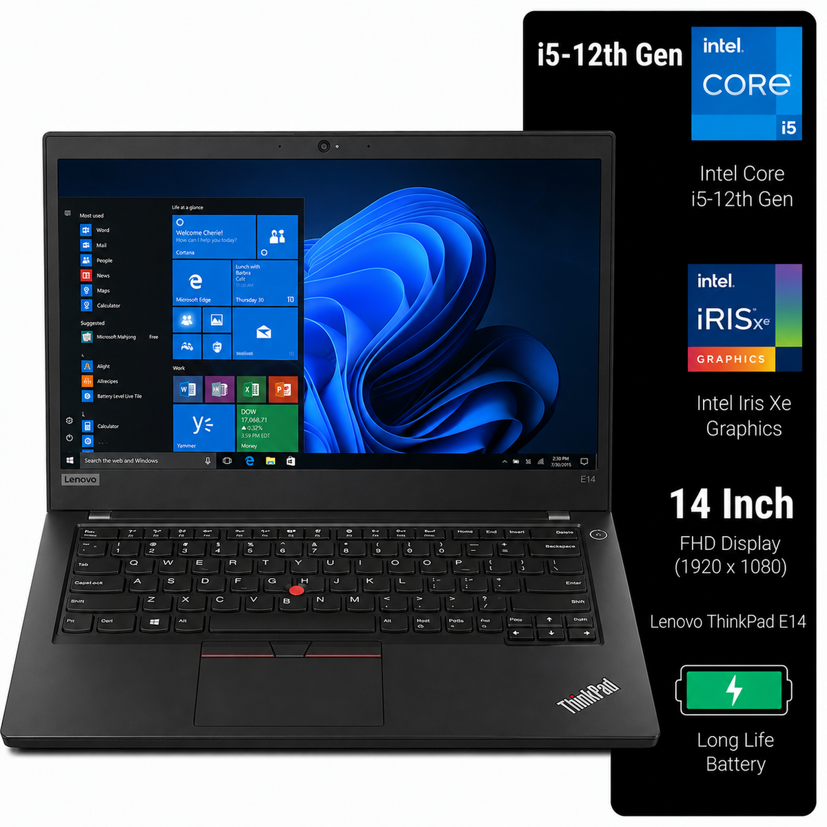 Lenovo ThinkPad E14 Intel Core i5 12th Gen | 14 Inch FHD Windows 11 Refurbished